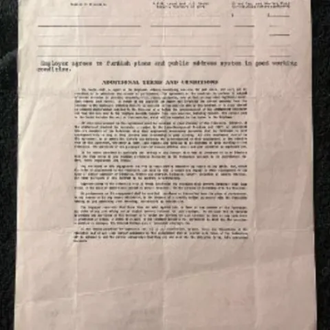 An Entertainment Contract Signed By Jerry Lee Lewis