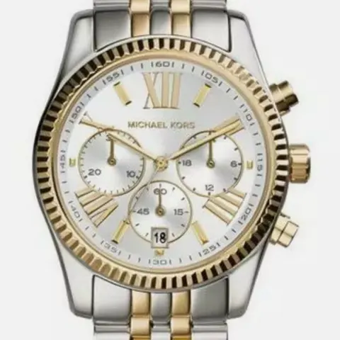Michael Kors MK5955 Lexington Chronograph Two Tone Ladies Watch
