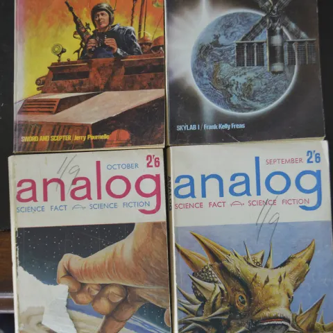Analog Science Fiction & Fact 40 volumes from the 1960's + 70's all with complete 1st ed. stories