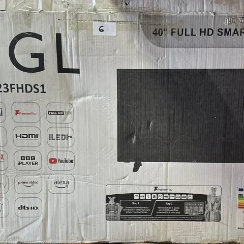 EGL 40" Full HD Smart LED TV. RRP £200 - GRADE U