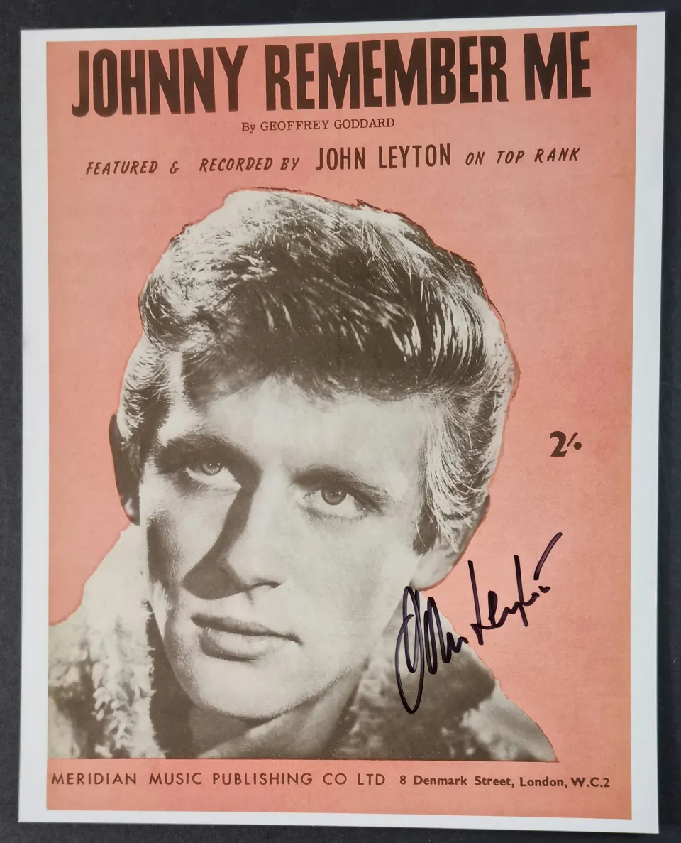 John Leyton Original Signature