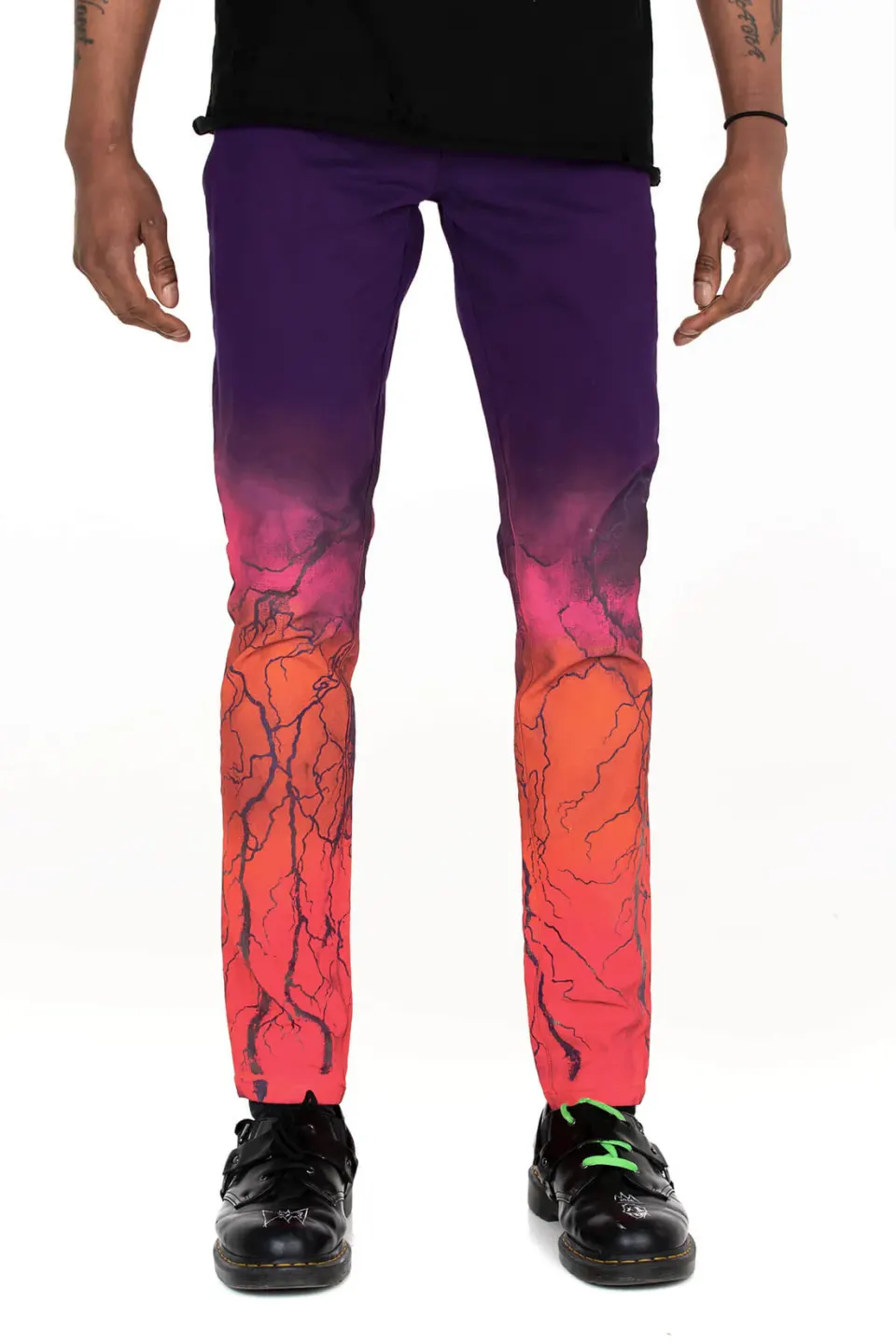 MJB Marc Jaques Burton Lightning Ombre Hand Sprayed Jeans, Online Price £715, Size 34