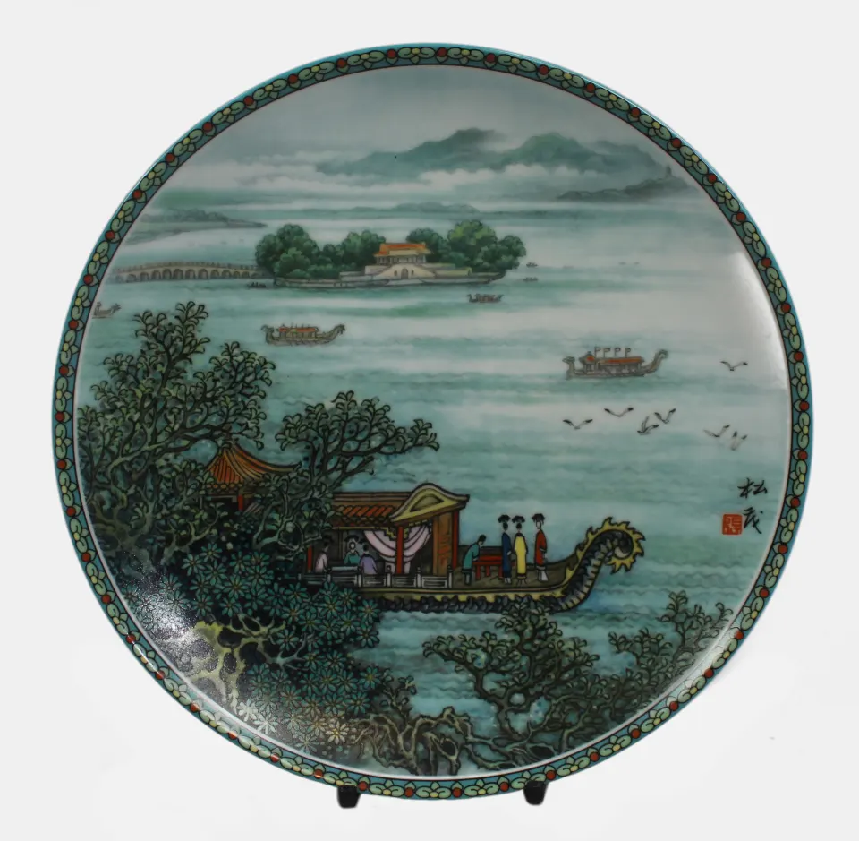 Imperial Jingdezhen Porcelain Cabinet Plates