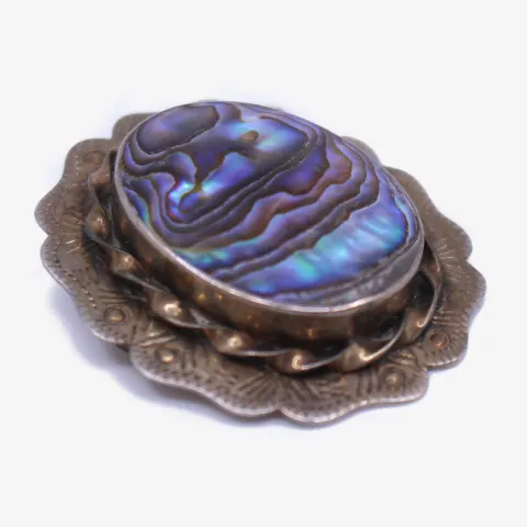 Sterling Silver Abalone Brooch