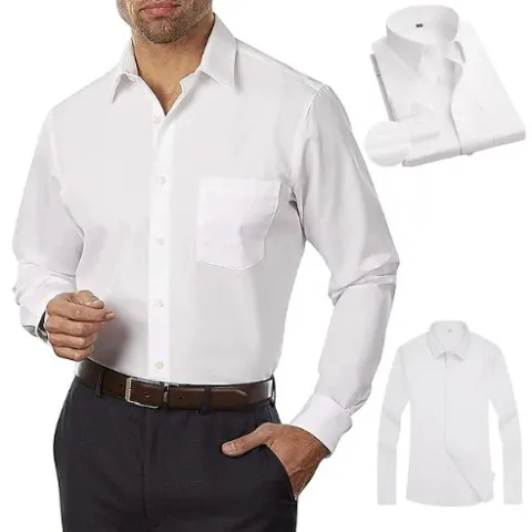 6 x Men's Button Up Business Shirt size 15.5 - RRP 34.92 ea
