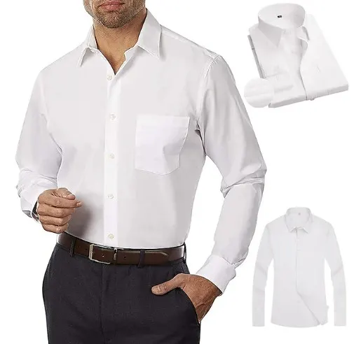 6 x Men's Button Up Business Shirt size 15.5 - RRP 34.92 ea