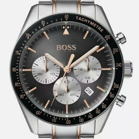 Hugo Boss 1513634 Men's Trophy Two Tone Rose Gold & Silver Chronograph Watch