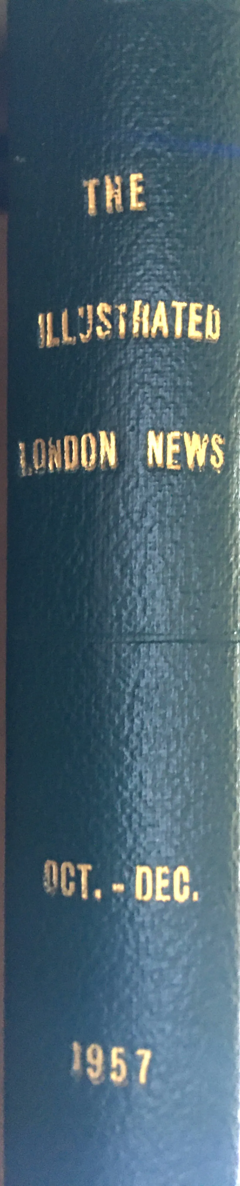 Original Illustrated London News Bound Edition 1957 Oct-Dec.