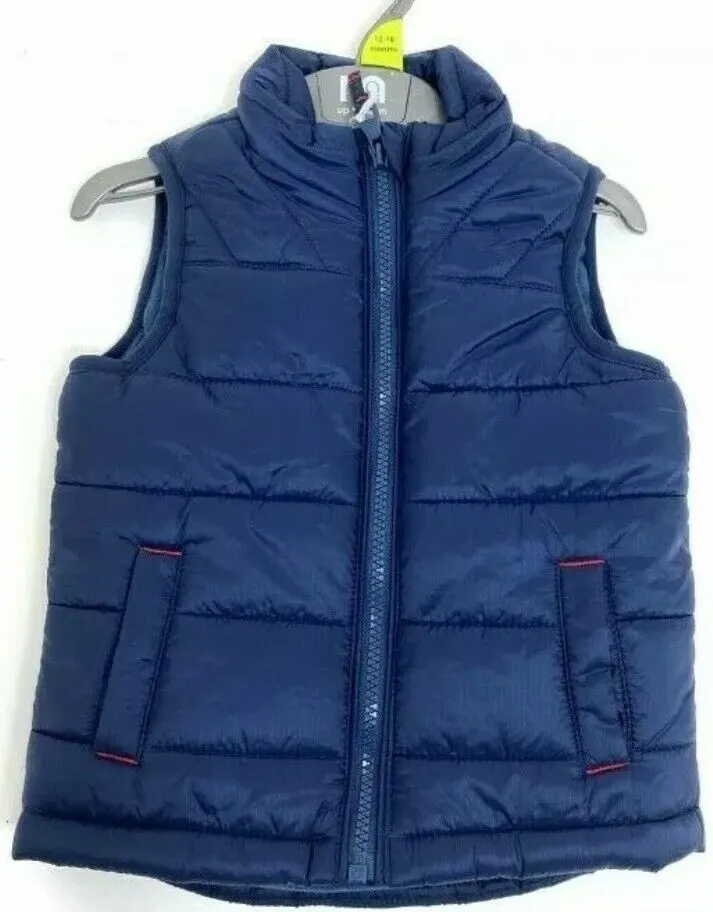 2 X Mothercare Blue Body Warmers Age 2-3 yrs