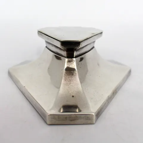 Art Deco Solid Silver Inkwell by Mappin & Webb