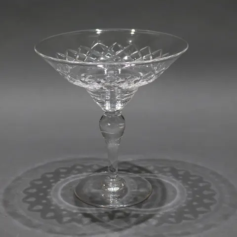Vintage Cut Glass Crystal Tazza