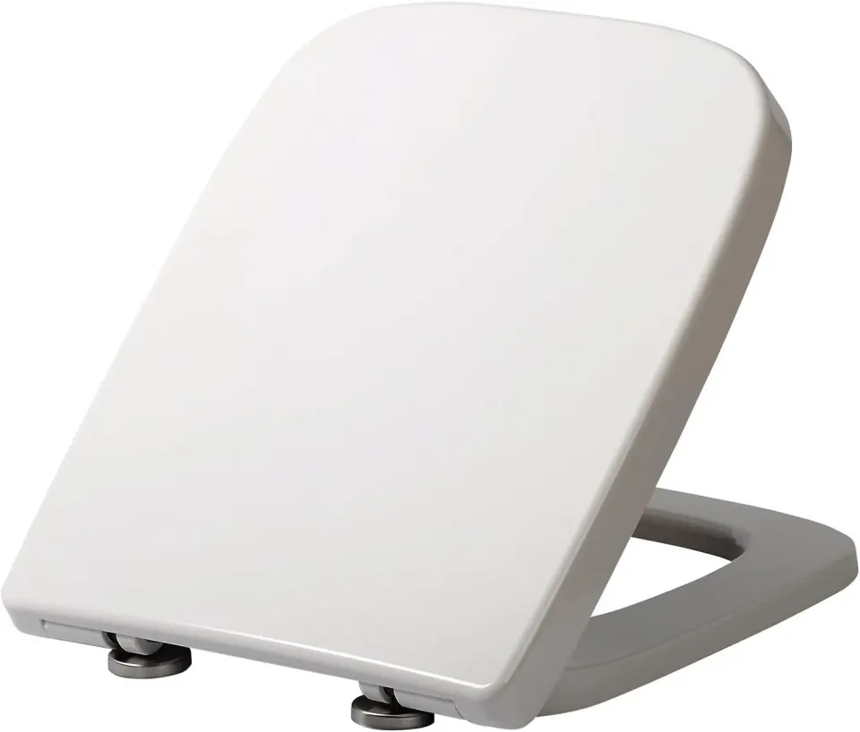 5 X WOLTU Square WC Toilet Seat White Soft Close Quick Release Toilet Lid Cover - RETURNS