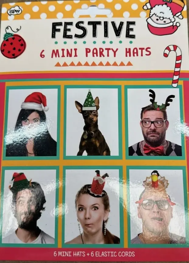 100 X 6 Christmas Party Hats Make Your Own Mini Party Hat. RRP £400 - GRADE A