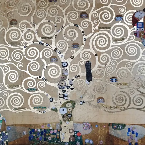 Gustav Klimt Certified Rare 22 carat Gold Limited Edition "Tree of Life"