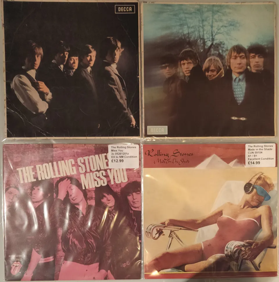 4 x The Rolling Stones Vinyl LPs –  To Inc Between the Buttons UK 1967 First Pressing 3A / 2A.