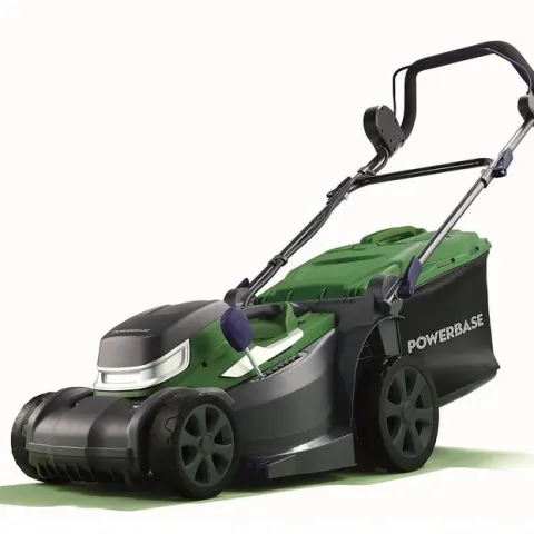 (147/1D/Mez) Lot RRP £378. 2x Powerbase 34cm 40V Self Propelled Cordless Mower With 2x Dual Battery
