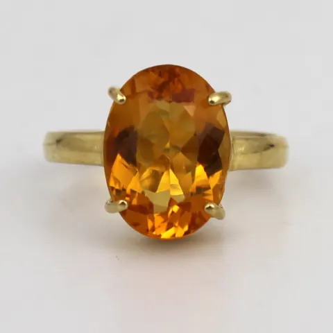 Vintage Topaz 18ct Gold Rig