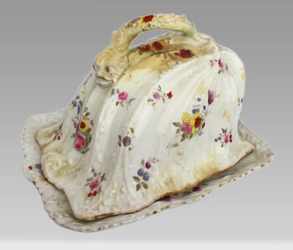 Antique Staffordshire Cheese Dish