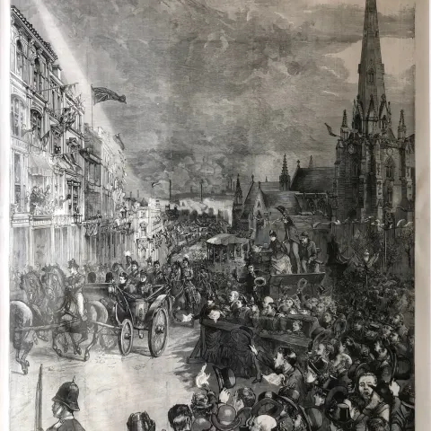 Queen Victoria Royal Visit to  the Bull Ring Birmingham 1887
