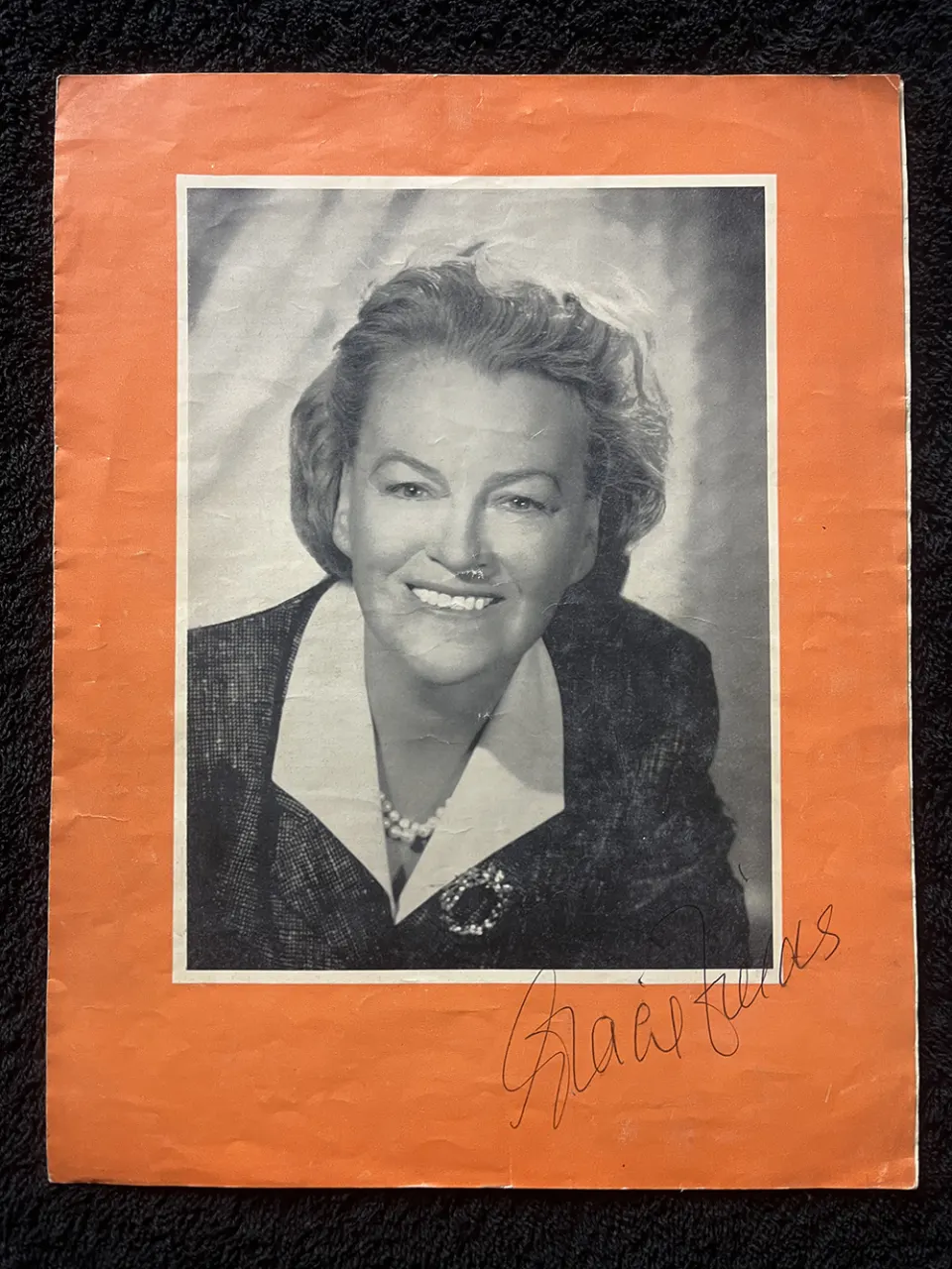 Gracie Fields Signed