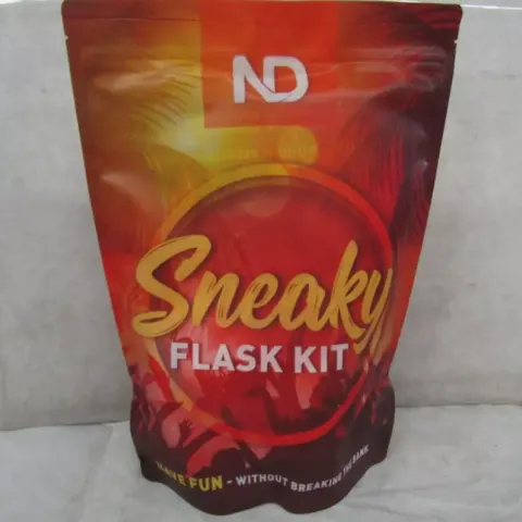 6 X ND Sneaky Flask Kit Travel Plastic Drinks Flasks Cruise Kit