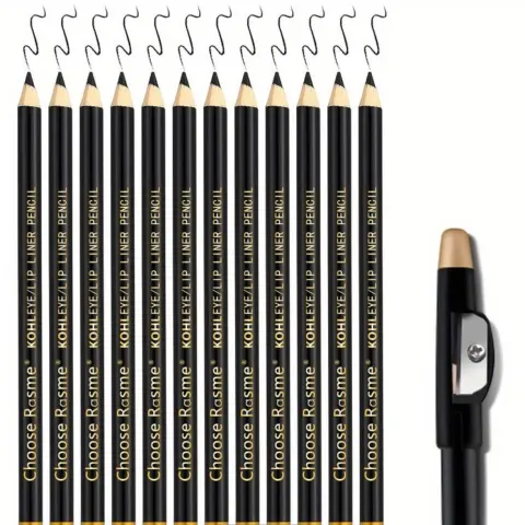 12PCS/Set Eyebrow Pencil With Sharpener
