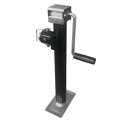 57mm Side Winding Trailer Jack With Swivel Mount - 15" Travel x 5000 LBS Capacity