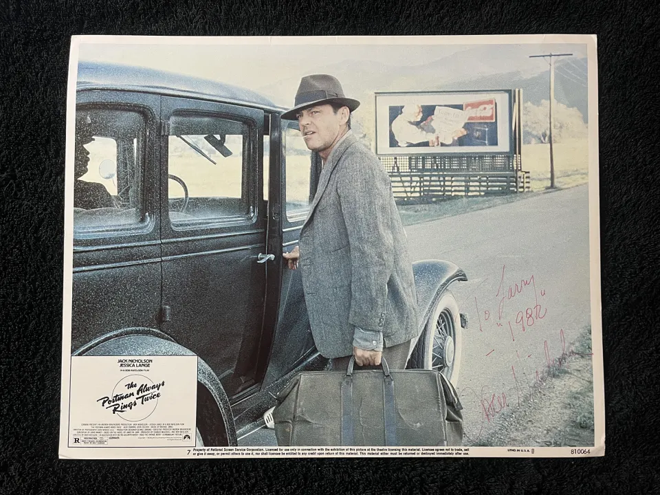 Jack Nicholson Signed Cinema Lobby Card