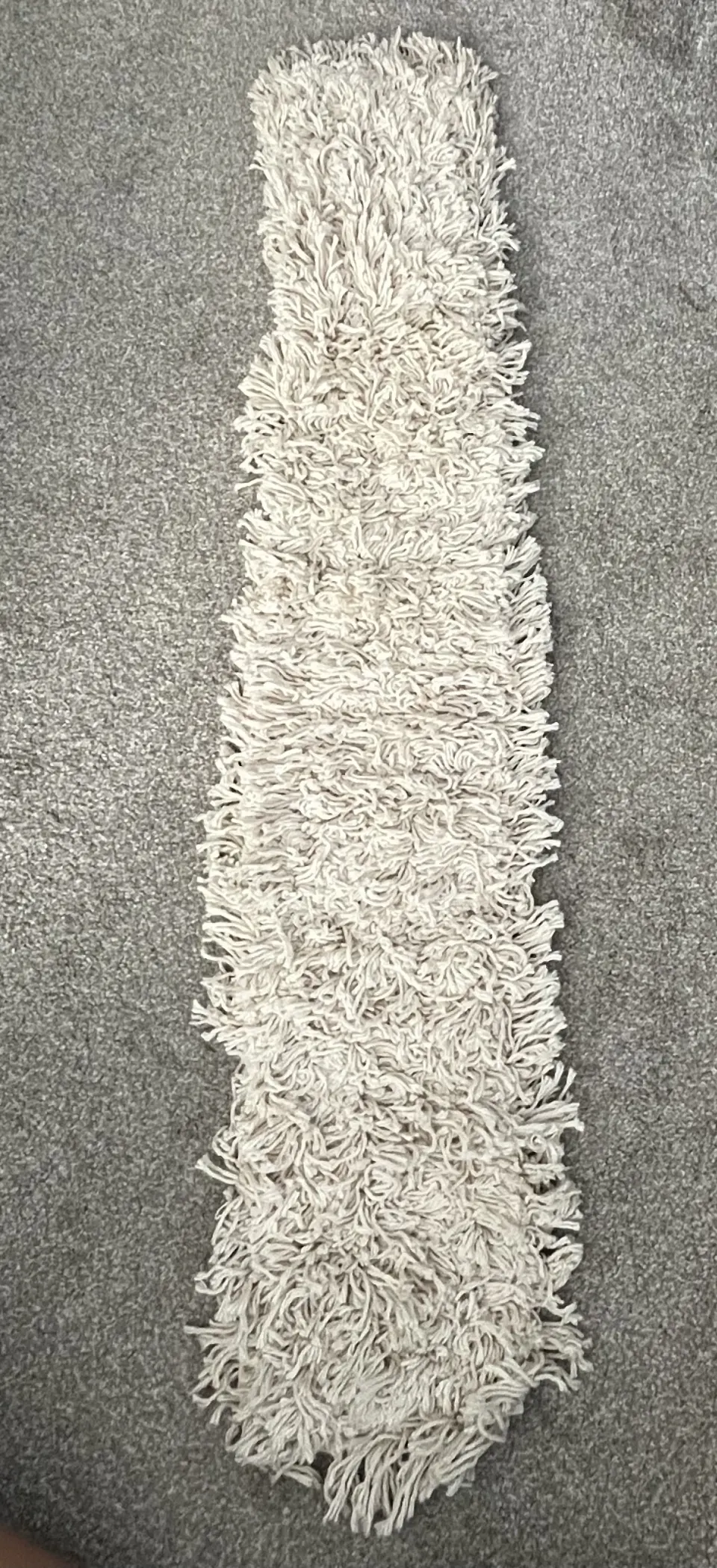 1 x White Floor Dust Sweeper Mop Head, ideal for school halls cleaning companies & sports halls