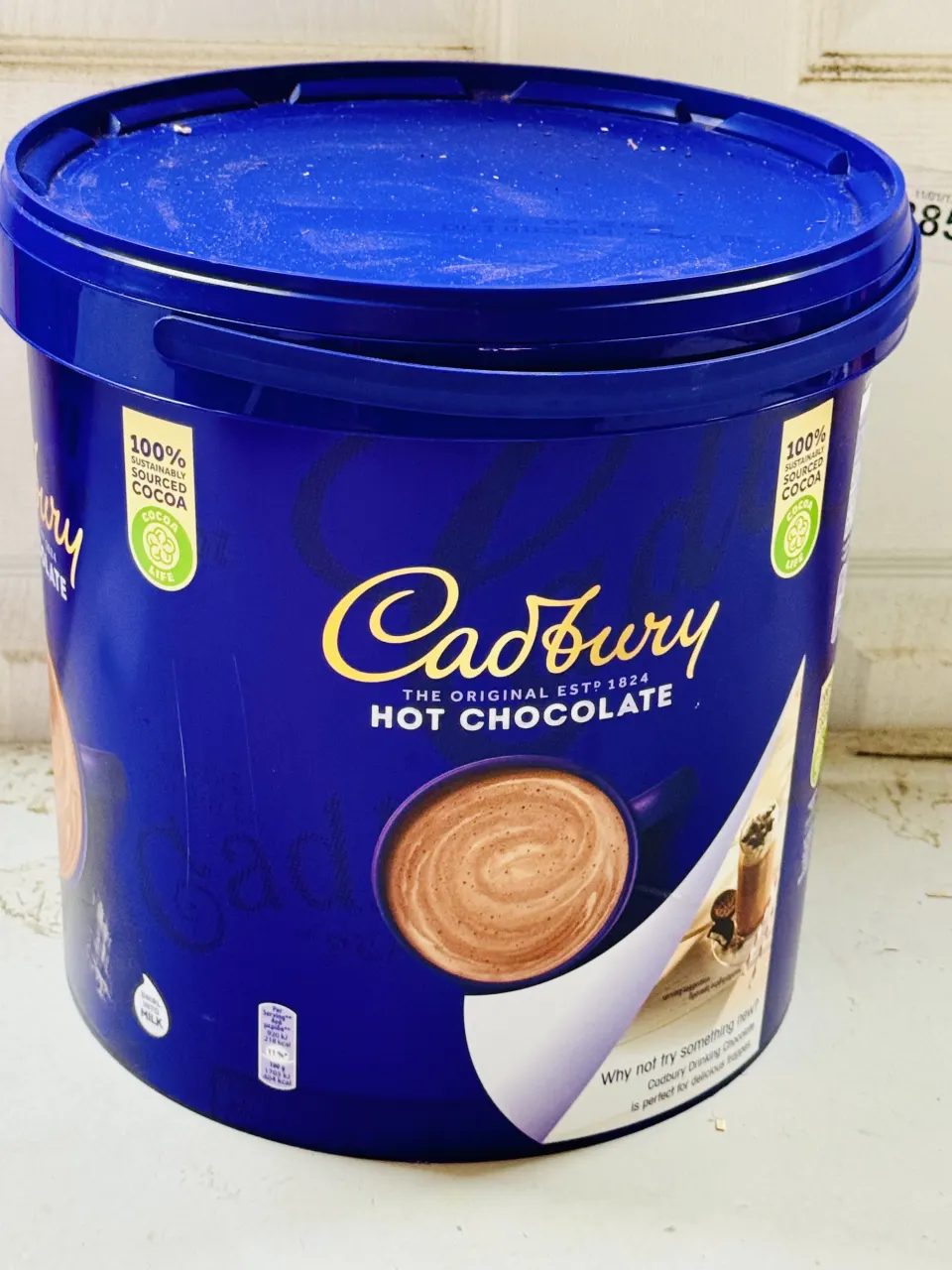 Cadbury Drinking Hot Chocolate 5kg (5kg) BBE July 25 New Sealed Tub