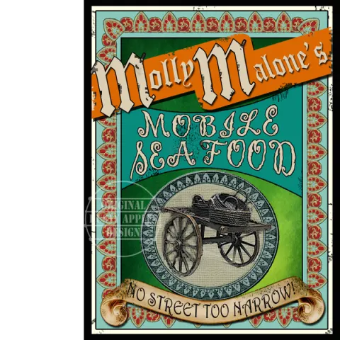 Molly Malone The Darling Of Dublin Metal Wall Art