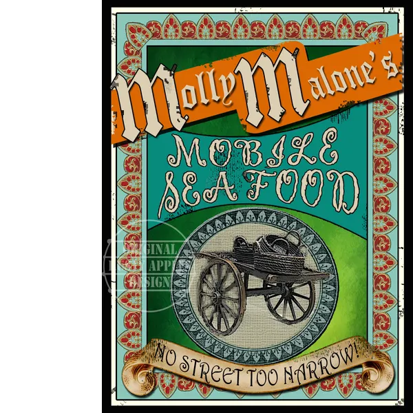 Molly Malone The Darling Of Dublin Metal Wall Art
