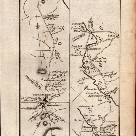 Ireland Rare Antique 1777 Map Dublin Phoenix Park Glasnevin Slane Castle Ardee