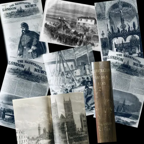 Illustrated London News 162 Years Old Antique Bound  Jan-June 1862 Over 600 Pages.