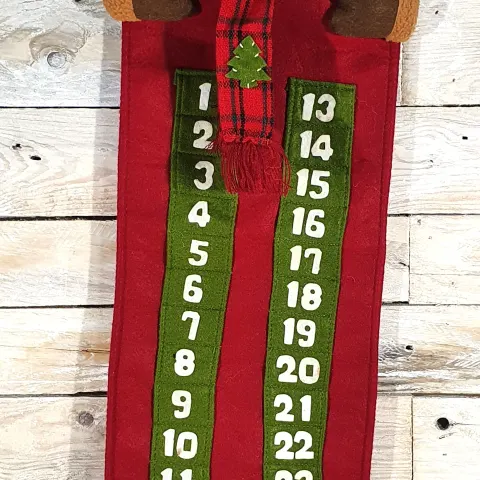 Long 3D Reindeer Advent Calendar. 75cm x 25cm rrp £24.99