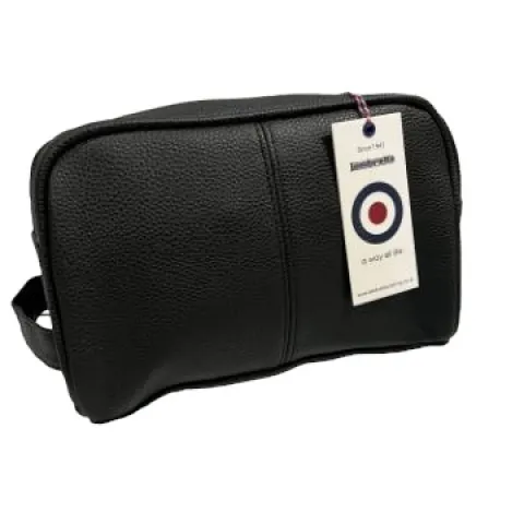 Lambretta Target Badge Wash Bag Black