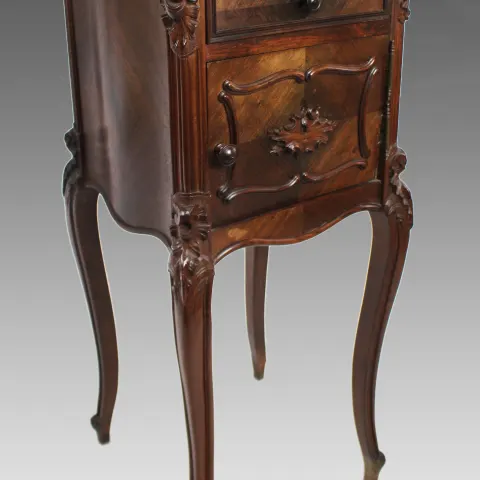 19th c. French Marble Topped Pot Cupboard