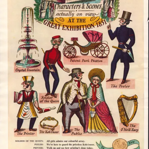 Original 73-Year-Old 1951 Guinness Print Characters & Scenes– GE 1653  #-16.