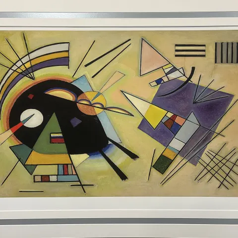 Wassily Kandinsky "Black and Violet, 1923" Very Rare Limited Edition.