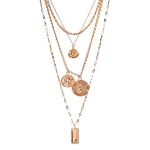 25 x BRAND NEW PRETTYLITTLETHING  GOLD COIN NECKLACE TOTAL RRP £200 (£7.99 each)