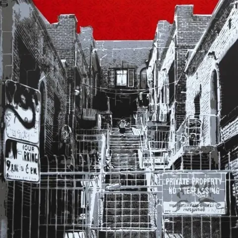 Logan Hicks (b.1971 ) Sunset Apartment Complex, Screen Print, Early Limited Ed, Black Rat Press 2008