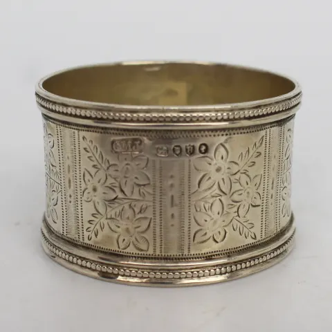 Victorian Silver Napkin Ring London 1883