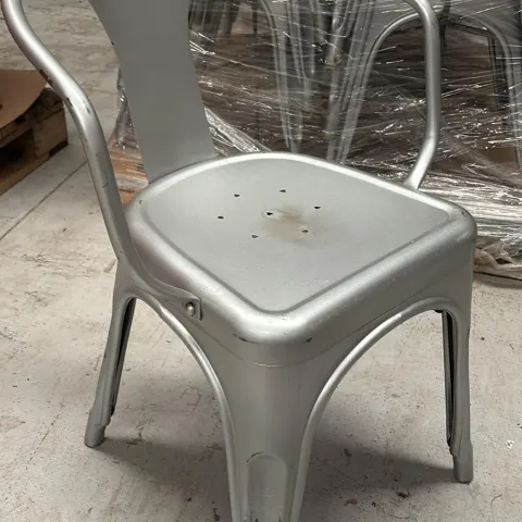 32 x Silver Torex Metal Chairs