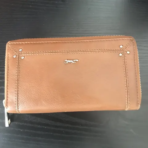 Paul Costelloe Tan Leather Zip Around Purse
