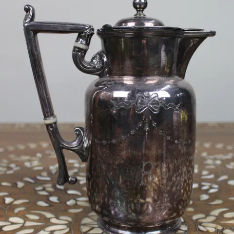 Victorian Silver-Plated Lidded Jug by Mappin & Webb