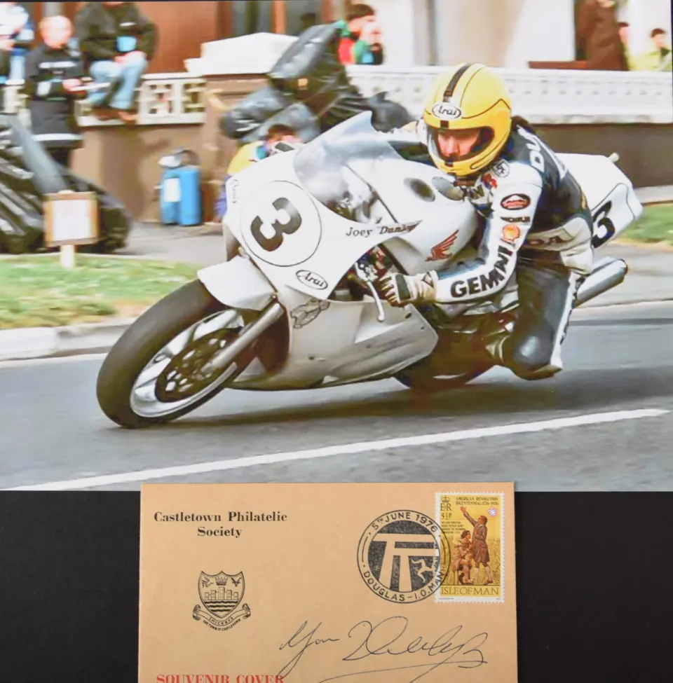 Joey Dunlop original signature