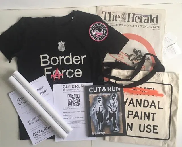 Banksy (b.1974) Authorised ‘Cut & Run - 25 Years Card labour’, Exhibition, Glasgow GOMA 2023, Ist Ed
