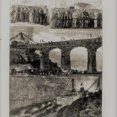 Antique Opening Scarborough Spa 1880 Newspaper