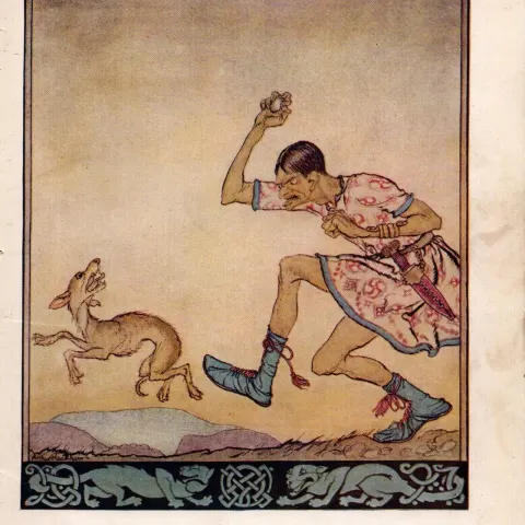 Irish Man Who Did Not like Dogs 1924 Irish Fairy Tales Arthur Rackham.