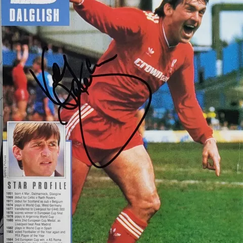 Kenny Dalglish Original Signature